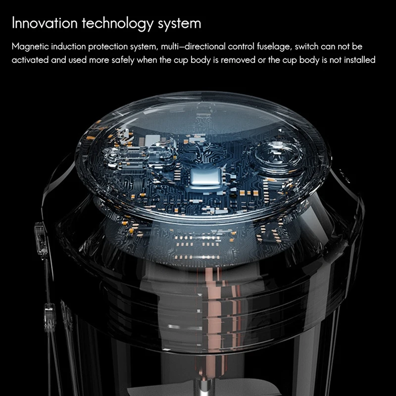 

Kitchen Juicer Mixer Portable Food Processor Charging Using Quick Juicing Cut Off Power Fruit Cup