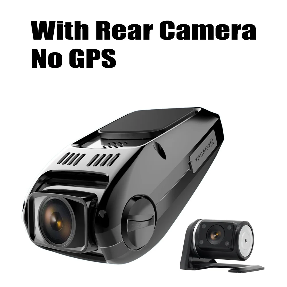 With Rear No GPS Двойная камера Novatek 96655 чип B40s Plus Автомобильный видеорегистратор Full HD 1080P двойной объектив 170 градусов видеорегистратор B40D - Название цвета: With Rear No GPS
