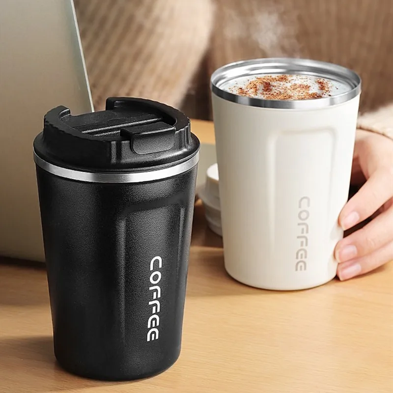 

New Style Double Stainless steel 304 Coffee Mug Car Thermos Mug Leak_Proof Travel Thermo Cup Thermosmug For Gifts