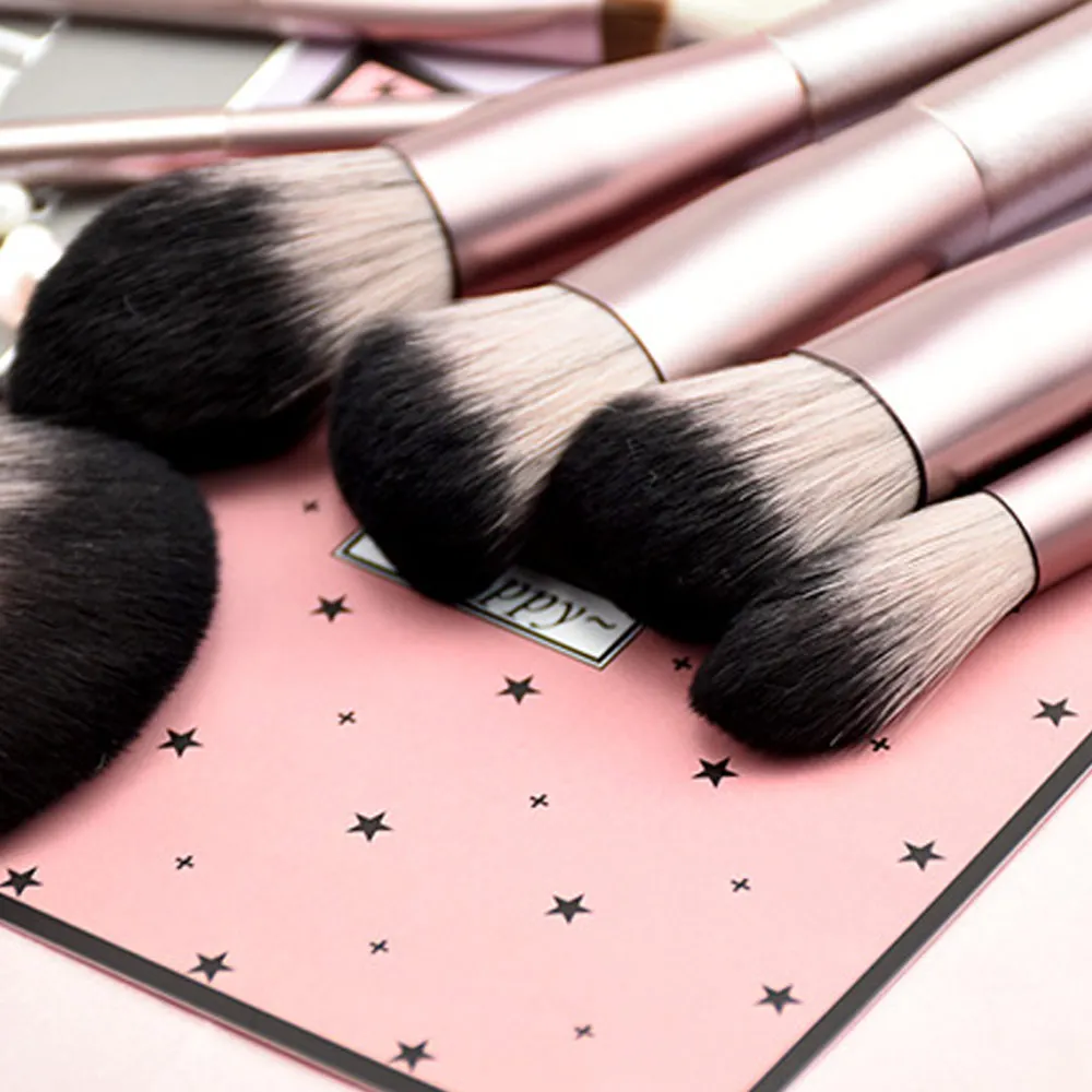 Набор кистей для макияжа Профессиональные 12 шт Тени век основа подводки глаз