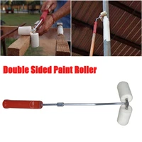 long handle double sided paint roller cylindrical corner painting brush painting roller brush home improvement tools in stock