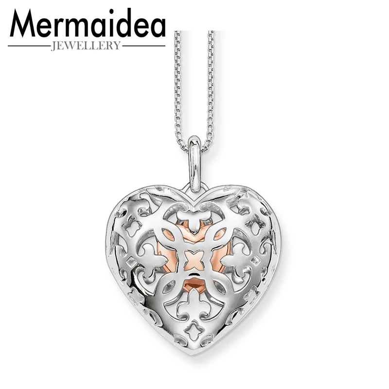 Посеребренная цепочка медальон кулон в виде медальона с вырезами сердца новый