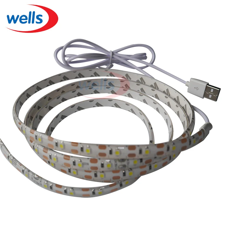 Фото Новинка 5 в 5050 3528 SMD 1 м 2 м 5 м 60 Светодиодный s/M светодиодная полоса светильник IP30 IP65 теплый белый/RGB/красный/зеленый/синий Гибкая светильник вая полоса №2