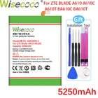 Аккумулятор WISECOCO 5250 мАч 466380PLV для телефона ZTE Blade A610 A610C A610T BA610C BA610T, новейший производственный аккумулятор + номер для отслеживания