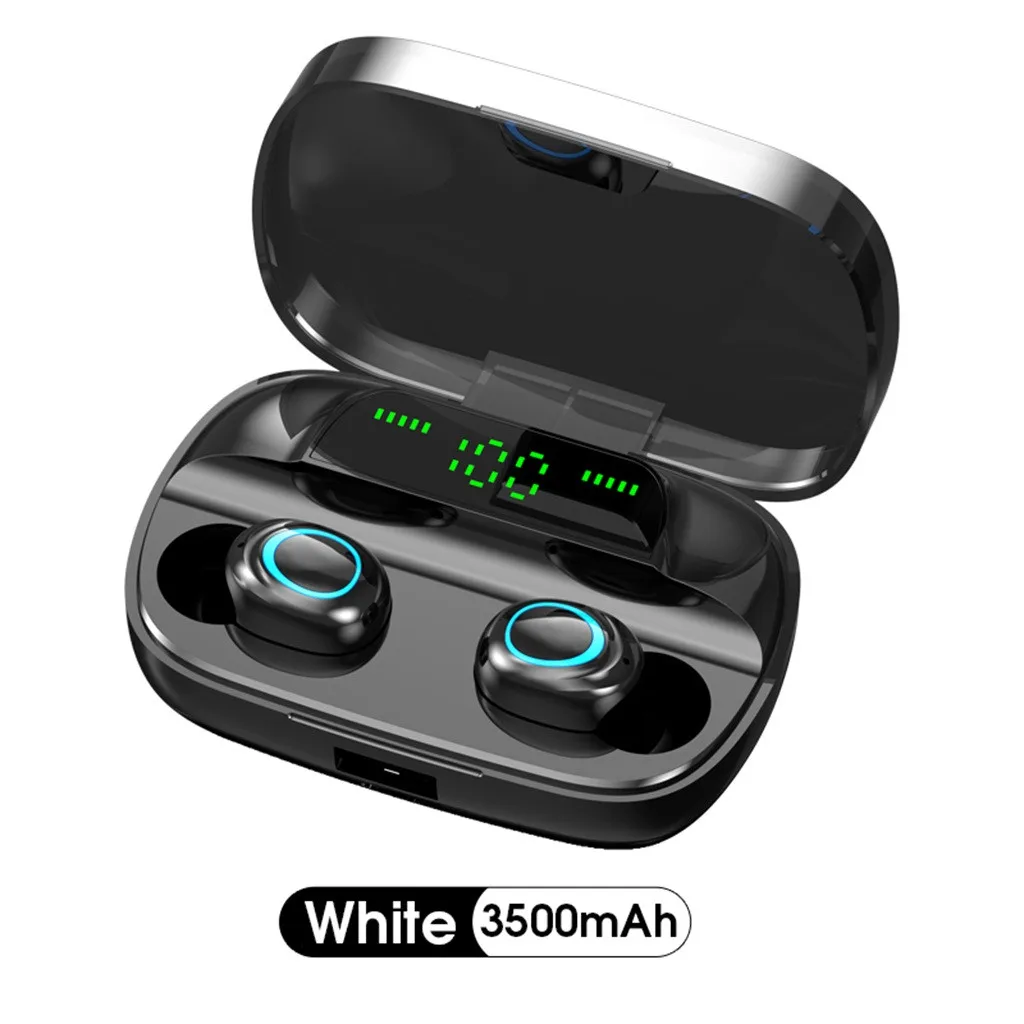 Bluetooth 5.0 Headset Wireless Mini In-Ear Earphone With Charging Case Stereo Deep Bass Sport Earbuds Dropshipping | Электроника