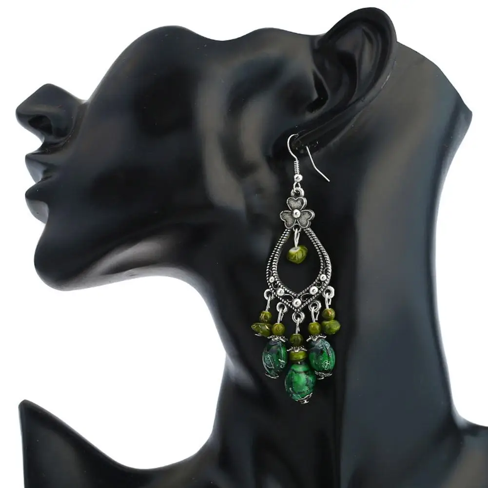 Женские винтажные серьги подвески Boho длинные висячие в богемном стиле