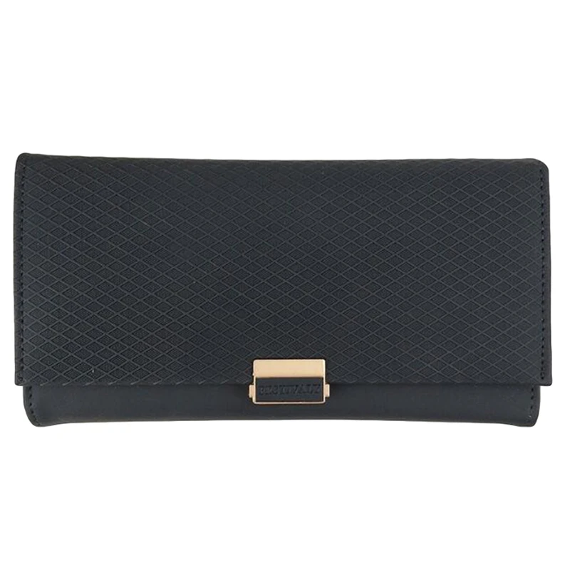 Women's Coin Purse Long Multi-function Card Package Wallet Folding Solid Color Portable Simple Compact Bag | Багаж и сумки