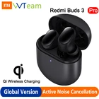 Bluetooth-гарнитура Xiaomi Redmi Buds 3 Pro, Беспроводная зарядка, активный шумоподавление, 35 дБ