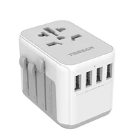 tessan travel power adapter with euukusauhkcn plug charger 4 usb ports and spare fuse universal plug electrical socket