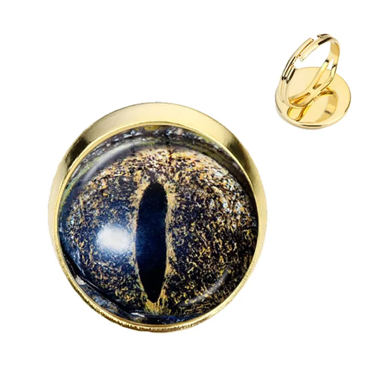 Дракон змея сова кошка тигр кольца Огненный ювелирные изделия стеклянный