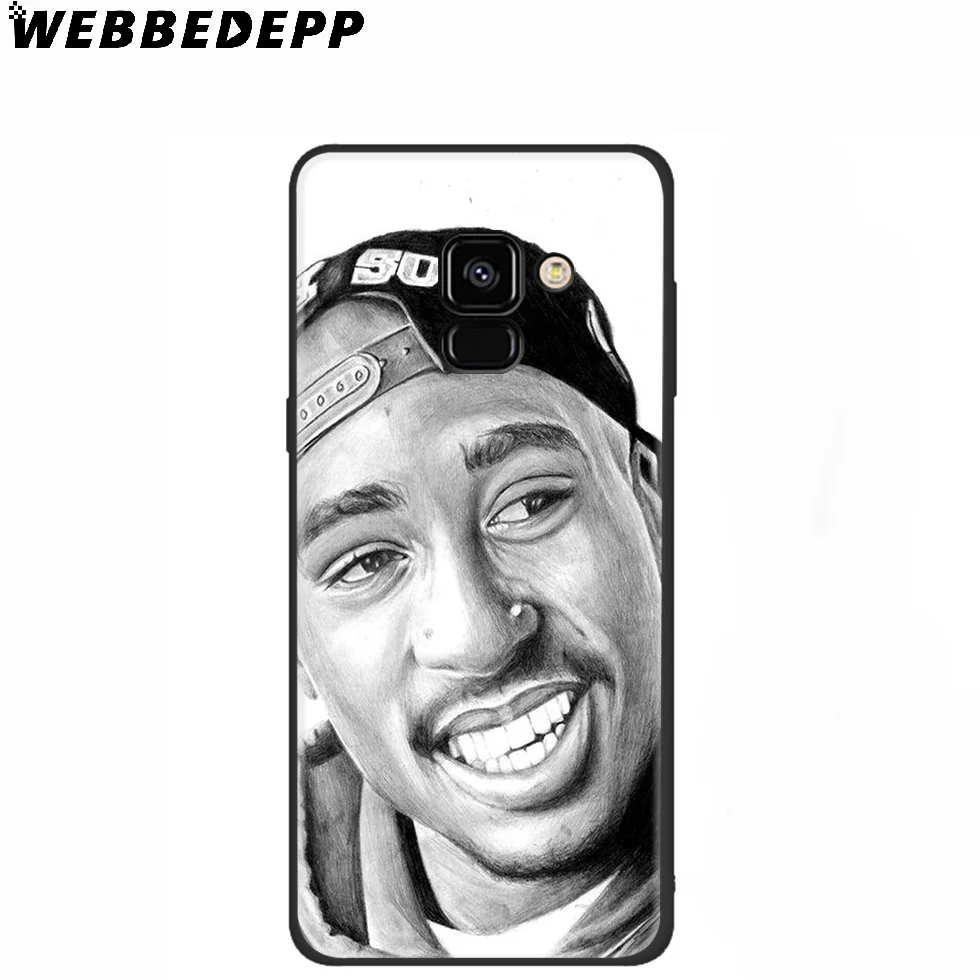 Тупак 2 Pac реперские кепки мягкий чехол для samsung Galaxy A10 A30 A40 A50 A60 A70 M10 M20 M30 M40 Note 8 9 10