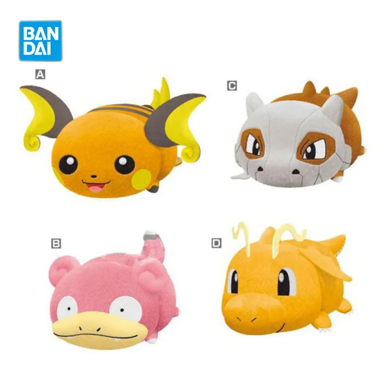 

Bandai покемон аниме фигурки Kawaii Plushie слонотыкать Raichu драгонит дети фотоколлекция модели куклы подарок на Хэллоуин