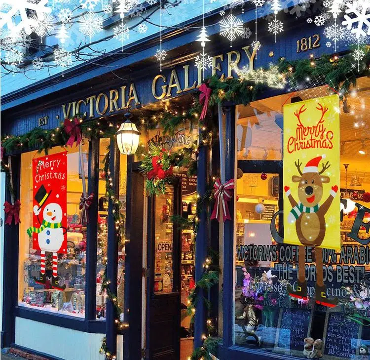 

Christmas Porch Door Banner Hanging Ornament Christmas Decoration For Home Xmas 2020 Happy New Year 2021 Free Shipping Wholesale