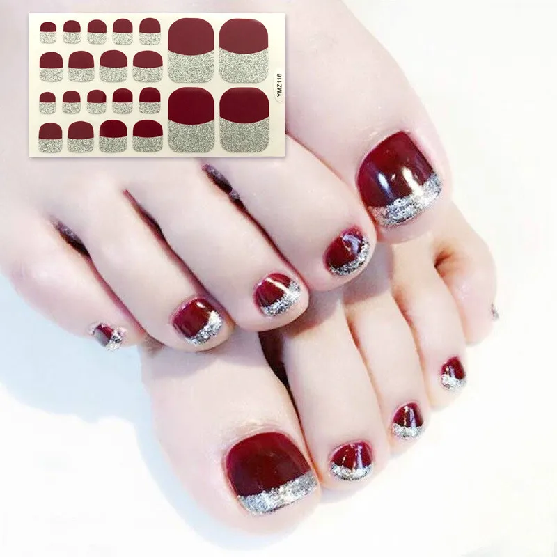 22 наконечника/лист экологически чистые наклейки для ногтей профессиональные