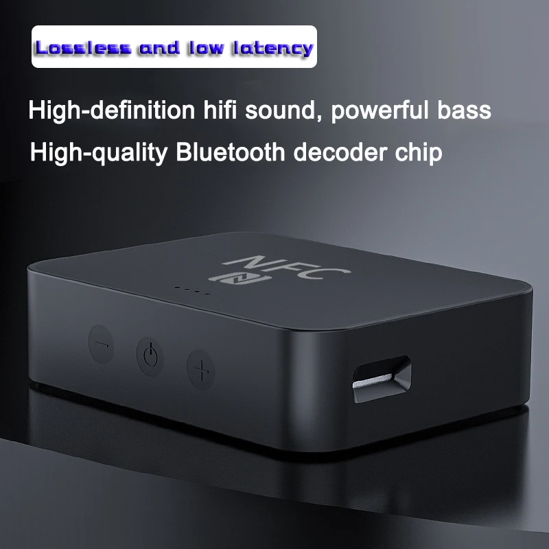 Bluetooth 5 0 приемник NFC RCA AUX 3 мм разъем беспроводной аудио адаптер Поддержка TF карты