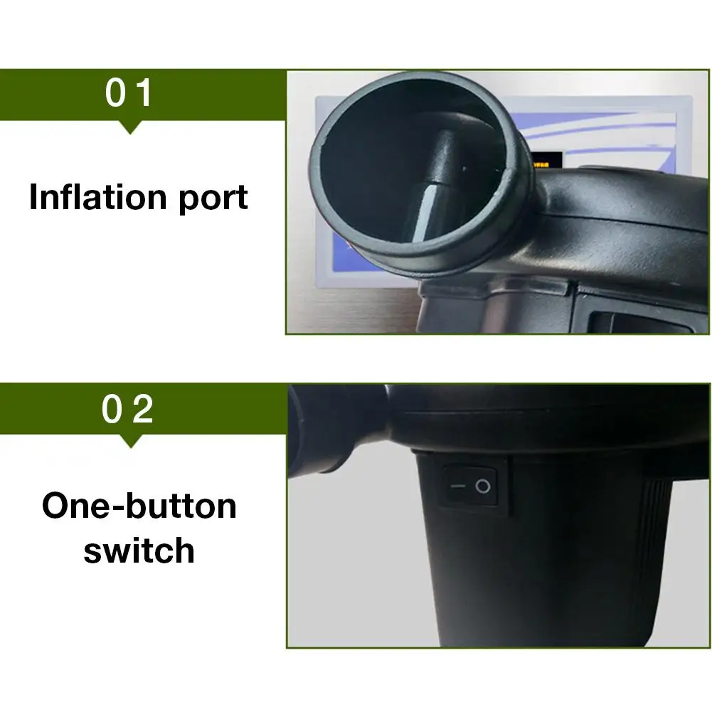1 шт. портативный воздушный насос быстрозаполняющий для надувных матрасов