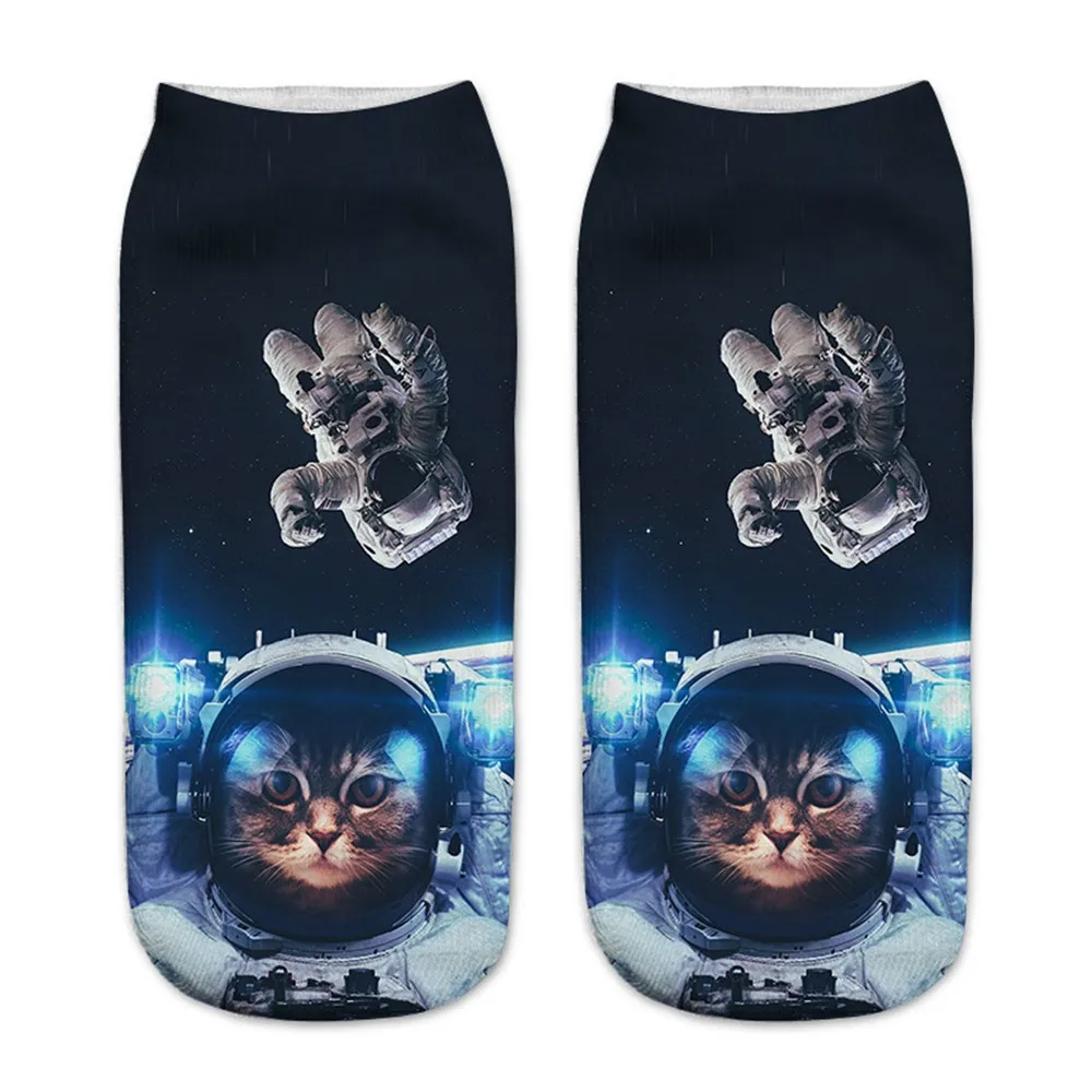 

Casual Work Business Socks 3d Cute Cat Printing Medium Sports Socks Cute Harajuku Animal Women Sock Funny Spring Set