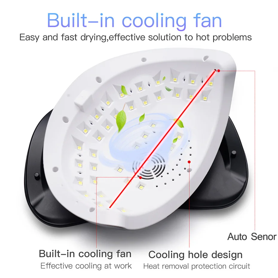 Светодиодная УФ-лампа для ногтей STZ 84 Вт маникюрная сушилка высокой мощности с