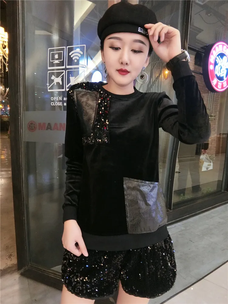 Шорты женские с блестками узкие вечерние Клубные праздничные танцевальные штаны