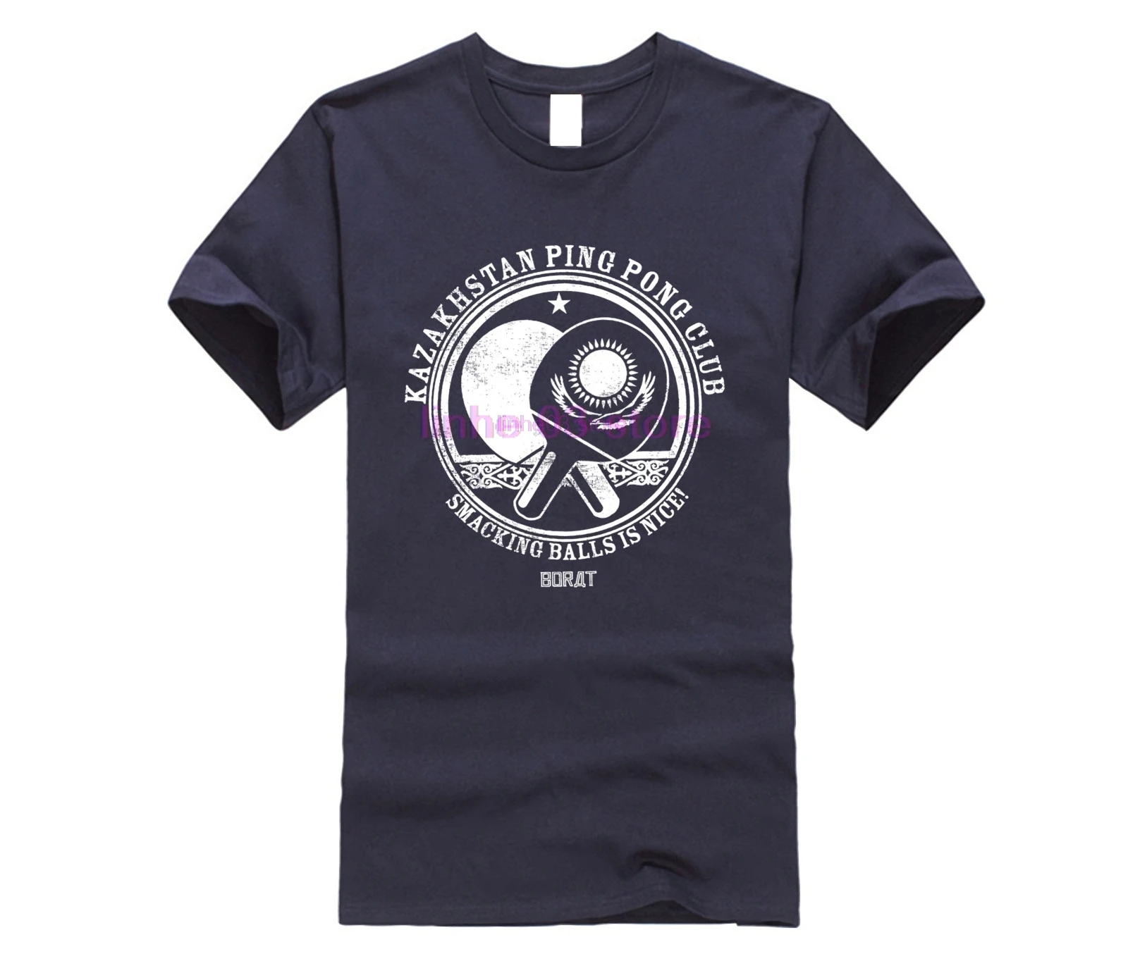 Официальная Лицензионная Мужская футболка для пинг-понга клуб Борат-Казахстан 3xl