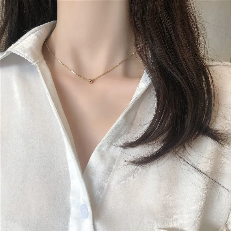 Ожерелье для пожилых французское ожерелье лаконичное с подвеской в виде