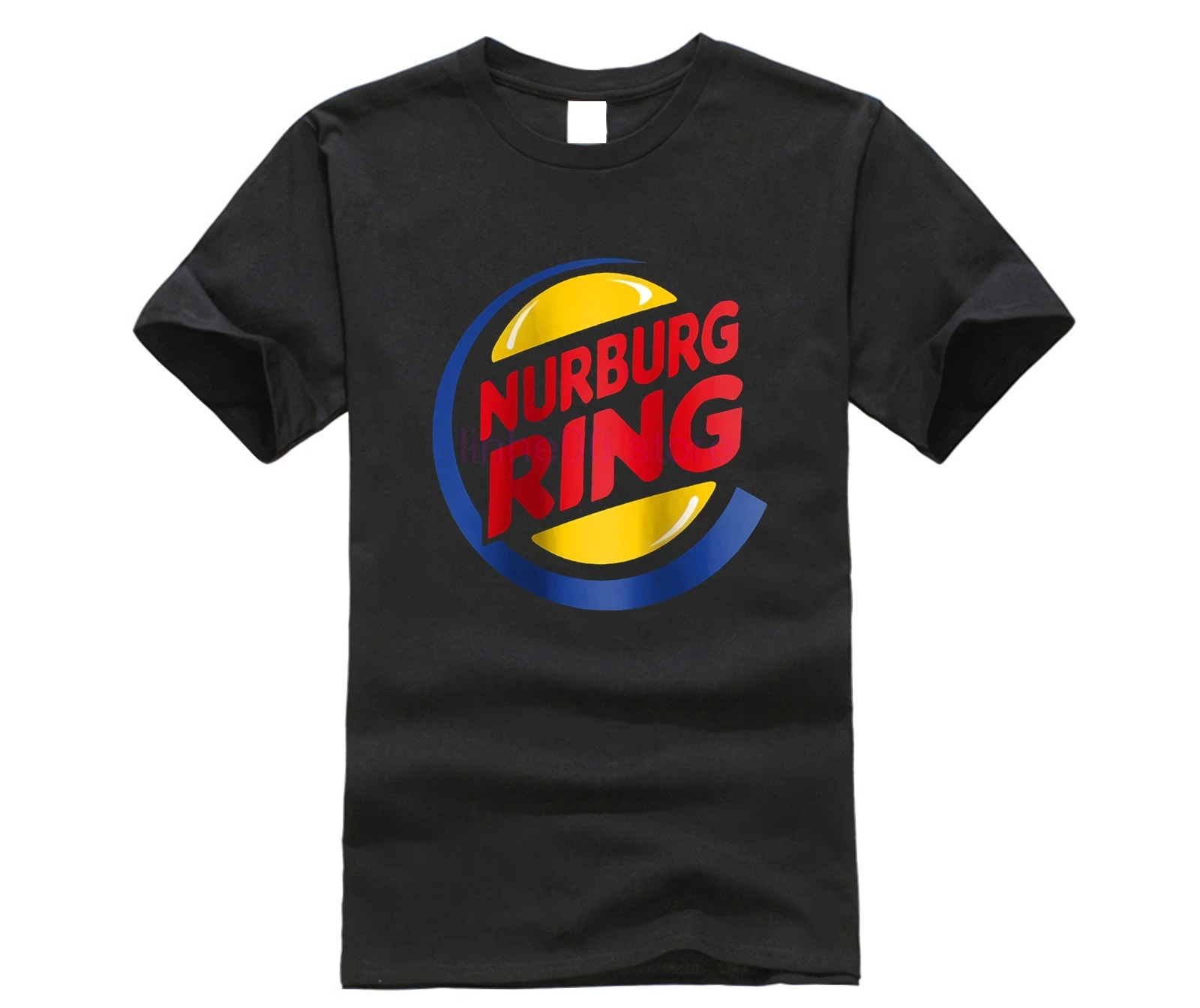Nurburgring забавные гамбургер King пародия гонки трек мужские унисекс футболка S 3Xl