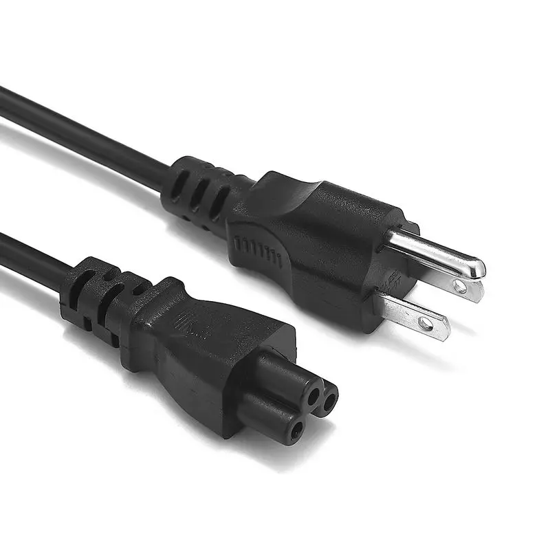 150 шт. США JP AC кабель питания 1 2 м 5 3 зубец IEC C5 удлинитель Шнур для ноутбука HP Dell