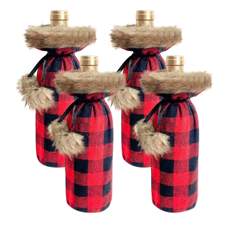 Инжектированная Вулканизированная плед крышка для бутылки вина декоративный