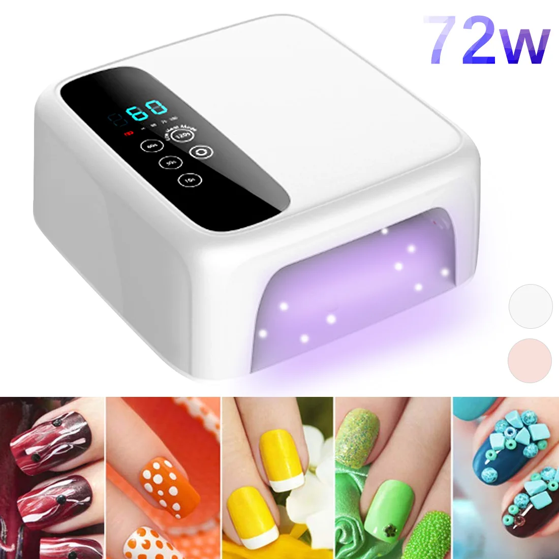 

Nail Dryer 72W LED Lamp Nails for Manicure Nail Lamps Nail Dryer for Curing UV Gel Varnish Nail Tools With Sensor LCD Display
