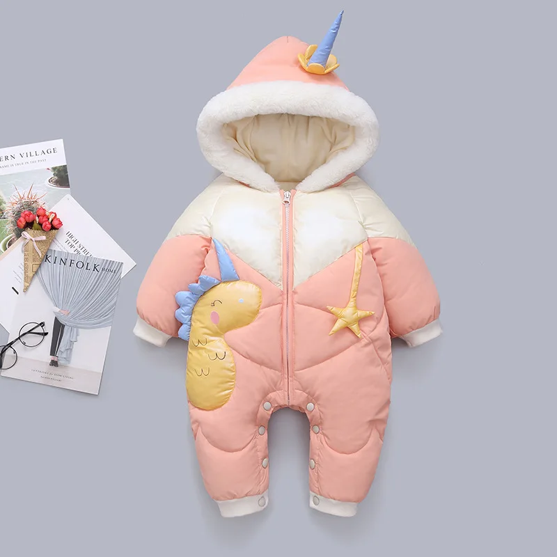 Комбинезон детский с капюшоном начесом для девочек 2021 |