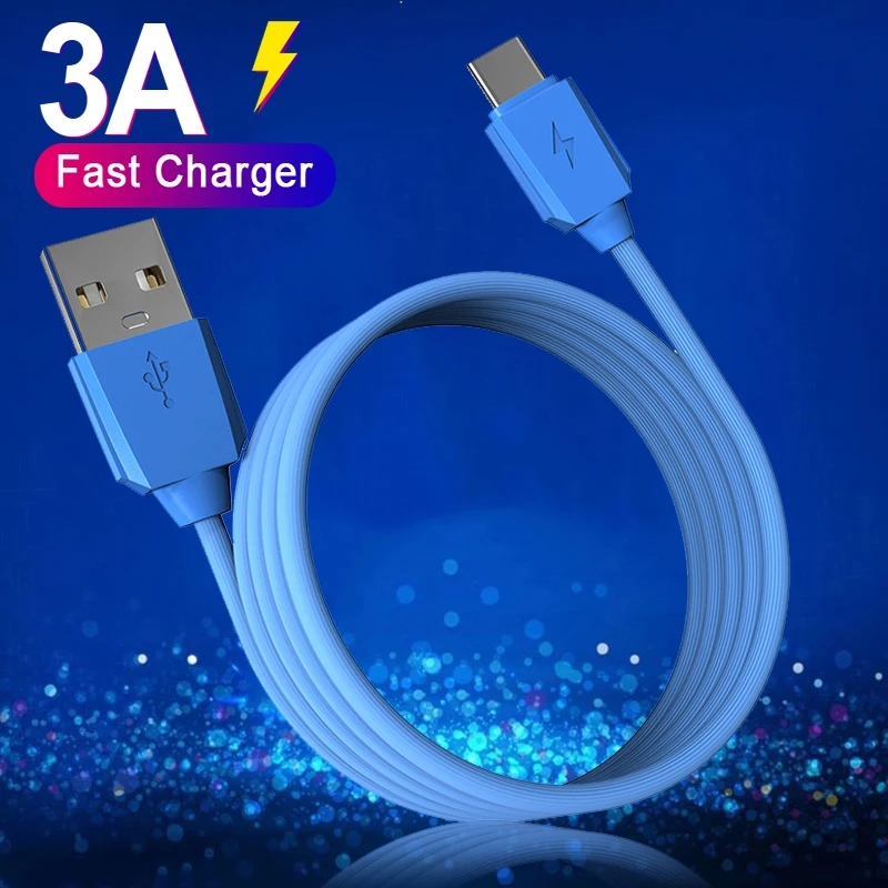 

USB C Liquid Silicone Cable 3A Micro USB Type C Charging Wire Universal Phone Quick Charge Cord For iPhone 12 Xiaomi 11 Samsung