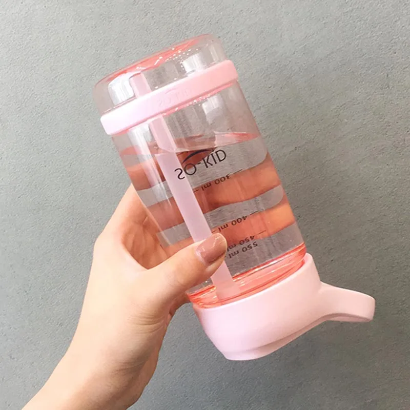 Спортивная бутылка для воды шейкер протеина кемпинга и пешего туризма 550/850/1000 мл