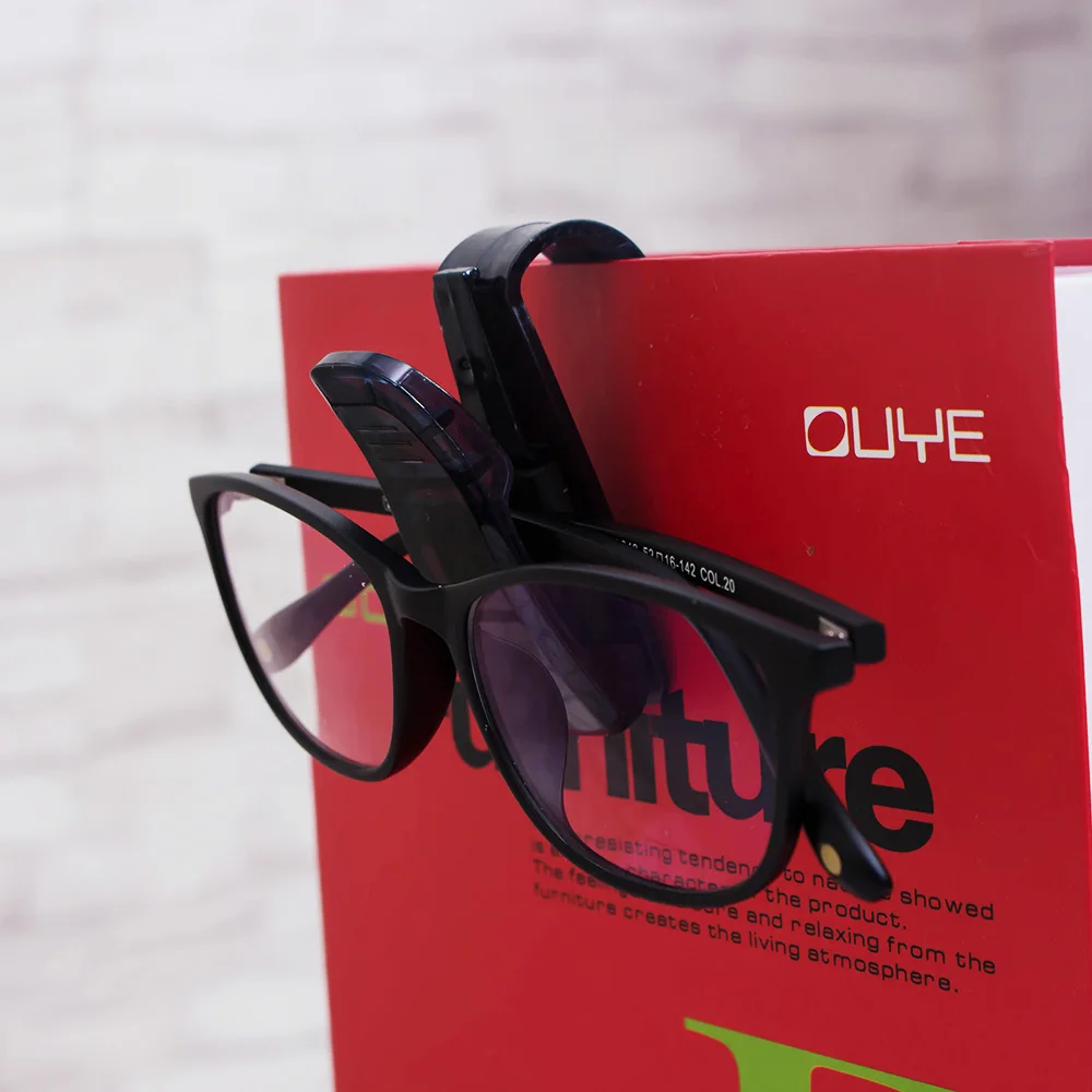 

1pc Auto Sun Visor Glasses Fastener Clip Holder For Sunglasses Eyeglasses Ticket Card Universal Multi-function Portable