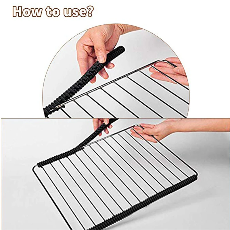 ULKNN 2 шт./лот красная силиконовая полка для духовки термостойкая 355 мм|edge guard|guardedge |