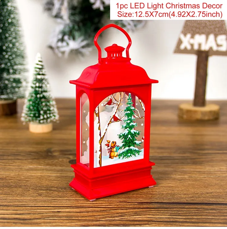 led light style 7 QIFU Рождественские украшения Рождественские рождественские украшения для дома Navidad Noel орнамент с рождественской елкой Декор год - Цвет: led light style 7