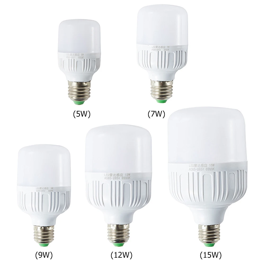 

Светодиодные лампы E27 с датчиком движения, 5-15 Вт, 220 В