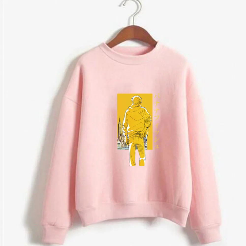 

Banana Fish Hoodie Anime Long Sleeves And Loose Round Neck