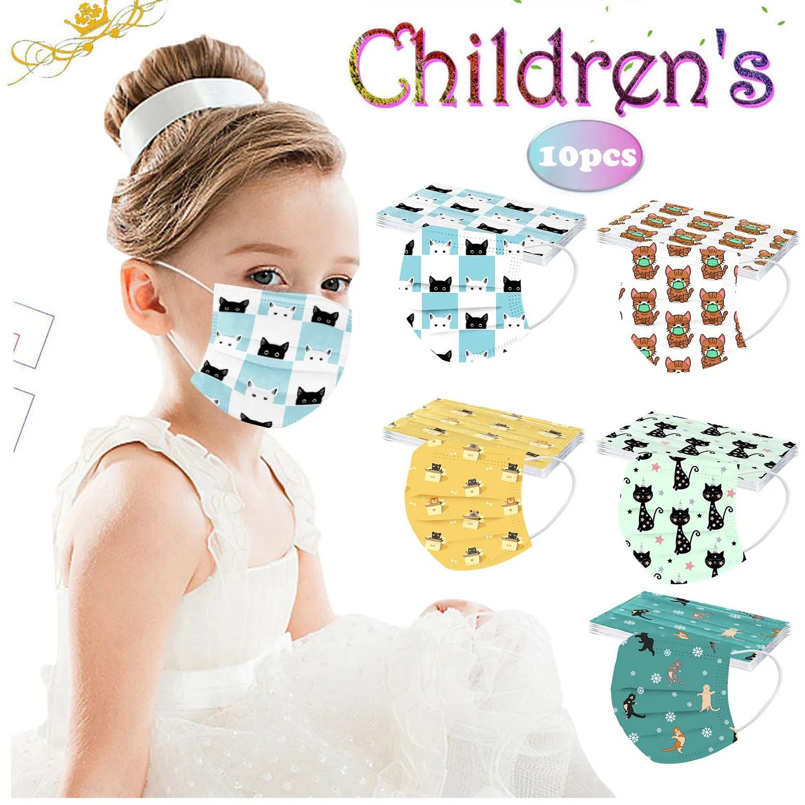 10 шт. одноразовые маски для лица с ушной петлей|Аксессуары костюмов| |