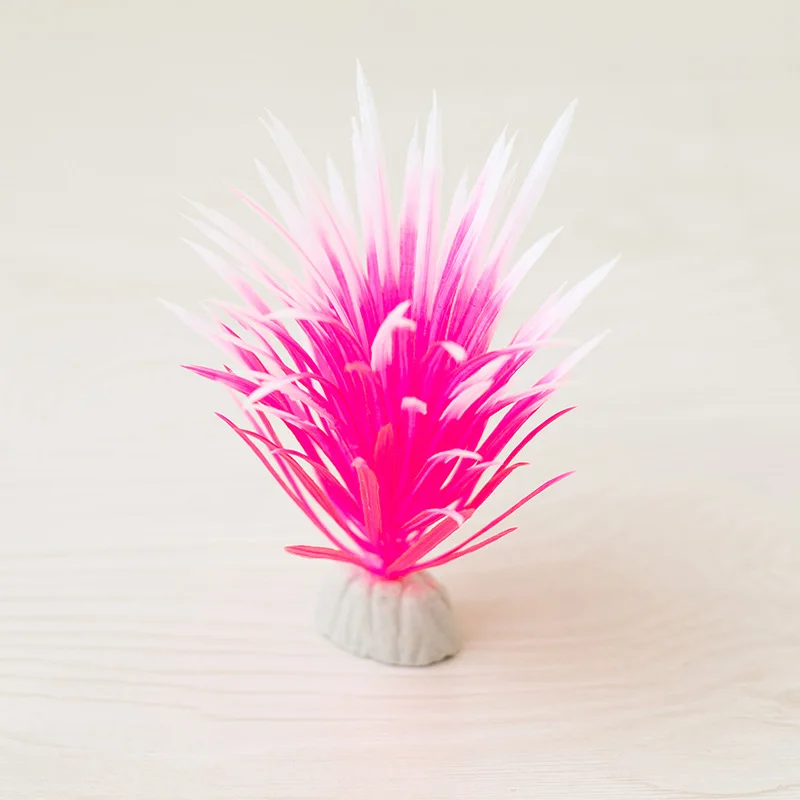 Искусственная пластиковая большая трава с листьями аквариум подводная лодка