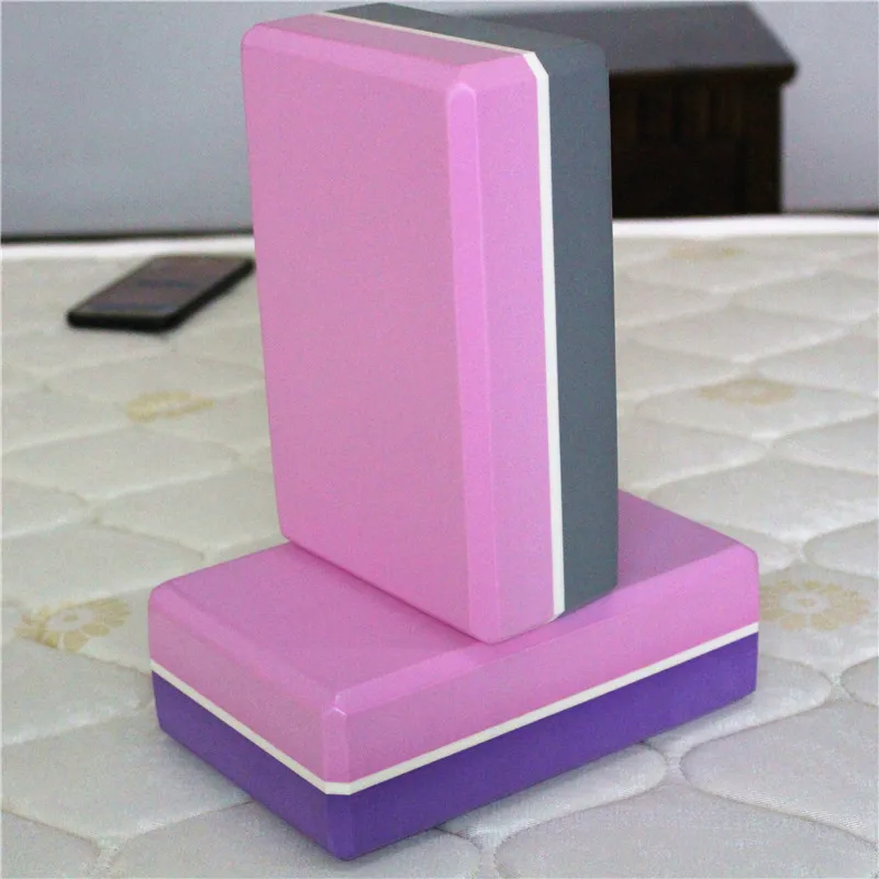 

Yoga Block Multi colors Pilates EVA Yoga Brick Gym Foam Stretching Aid Gym Pilates Yoga Block Exercise Fitness Sport