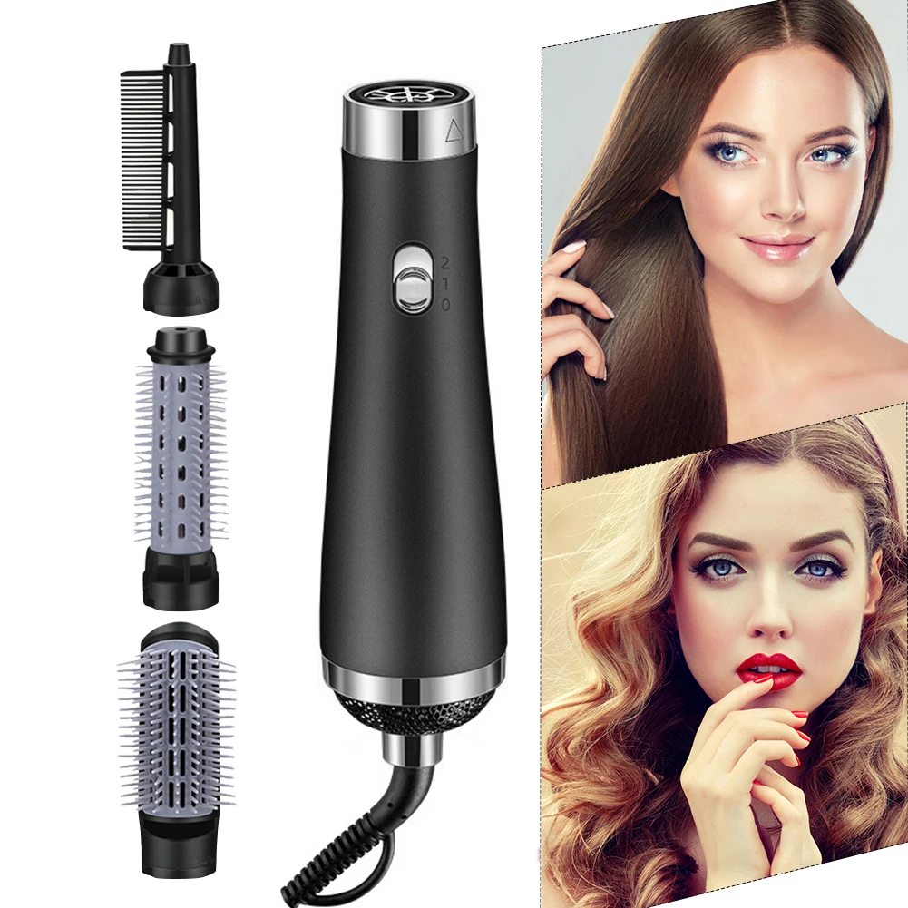 

Электрический фен с отрицательными ионами, многофункциональная Регулируемая расческа 3 в 1 с горячим воздухом, простота использования, прак...