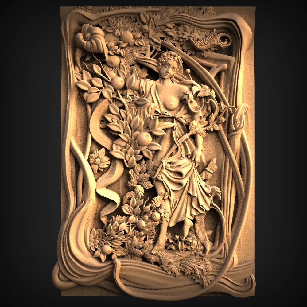 6 шт. Женская мифологическая Модель 3d STL для фрезерного станка с ЧПУ 3D принтер Artcam
