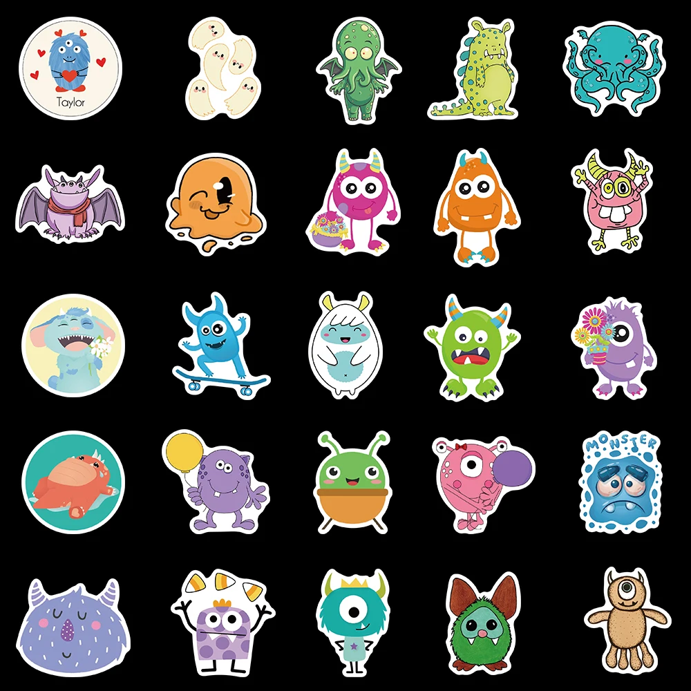 Наклейки Мультяшные для гитары багажа скейтборда чемодана 10/50 шт. | Игрушки и