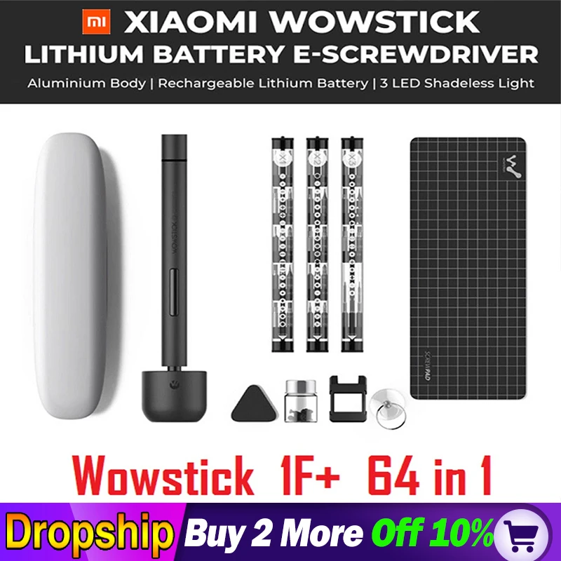XIAO mi 64 в 1 mi jia Wowstick 1F+ Электрический винт mi driver Беспроводная литий-ионная Зарядка светодиодный шуруп mi jia driver kit