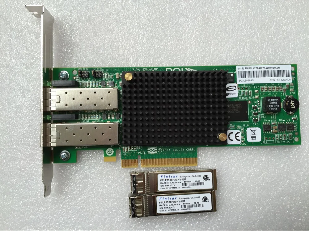 

IBM Emulex 8Gb FC Dual-port HBA LPE12002-e 42D0500 42D0496