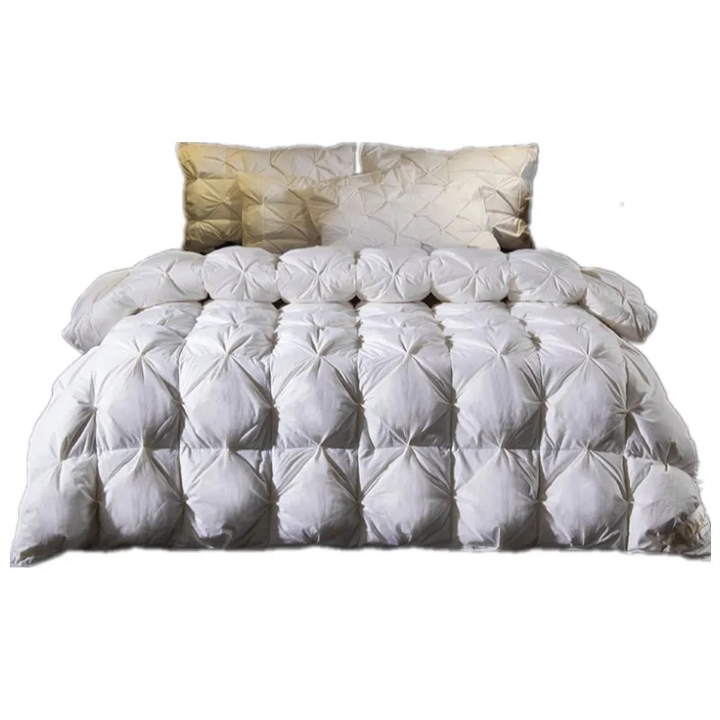

Winter Comforter Bedding Goose Down Alternative Quilted Comforter Duvet Insert Breathable Full/Queen Size Winter Comforters
