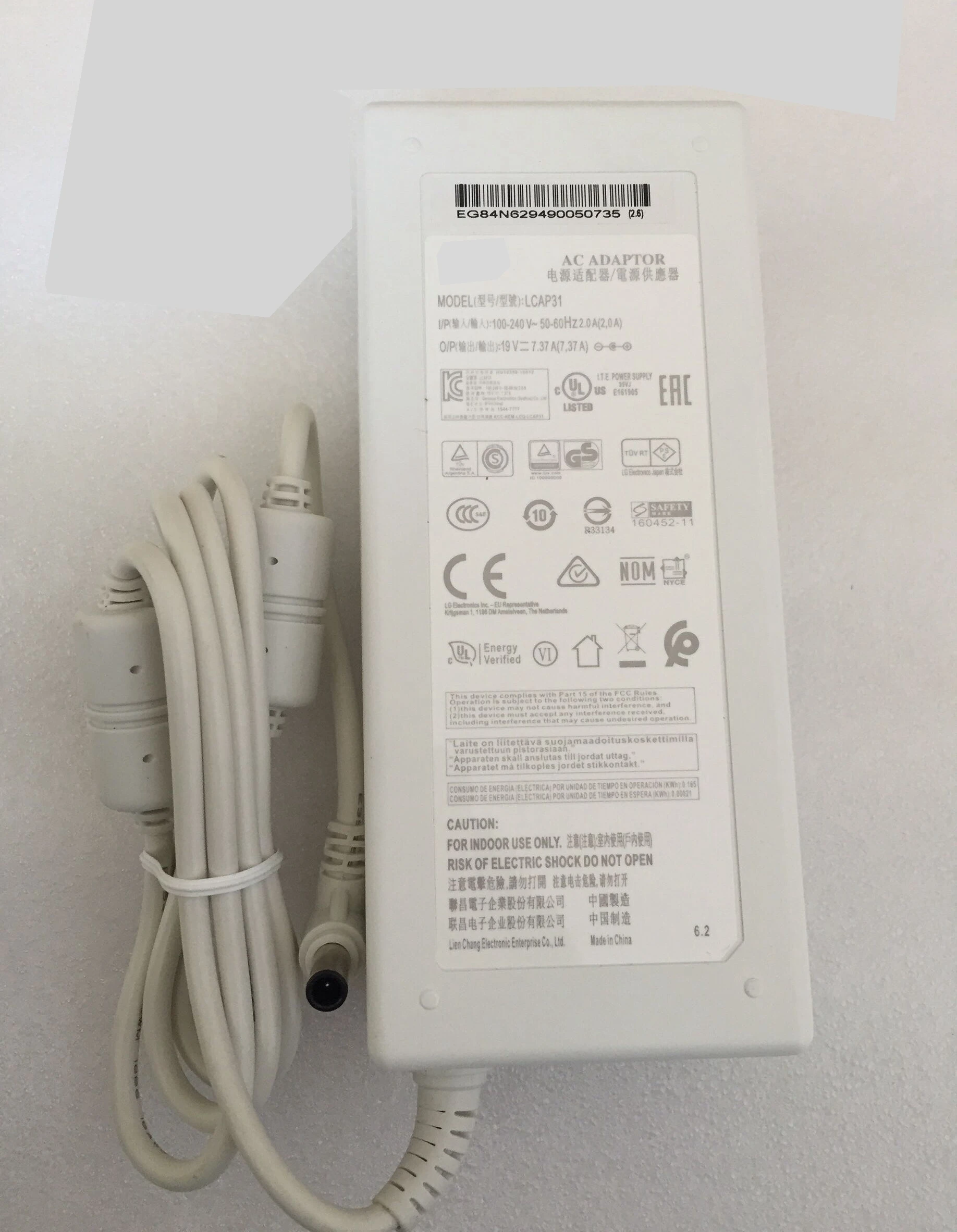 19V 7.37A AC DC адаптер для LG 34UC97C 34UM94 блок питания A16-140P1A ACDP-120E02 | Компьютеры и офис