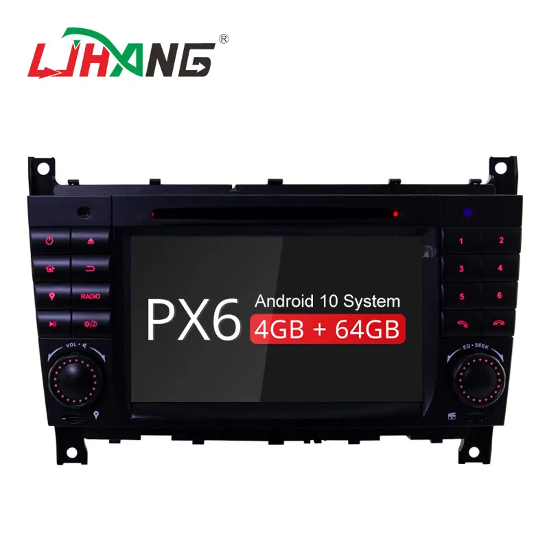 LJHANG Android 10 Автомобильный мультимедийный плеер для Mercedes Benz W203 CLK200 CLK22 C180 GPS