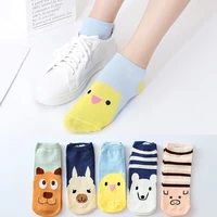 10 pairs of spring and summer korean style candy bar socks cute cartoon ladies socks women cotton socks