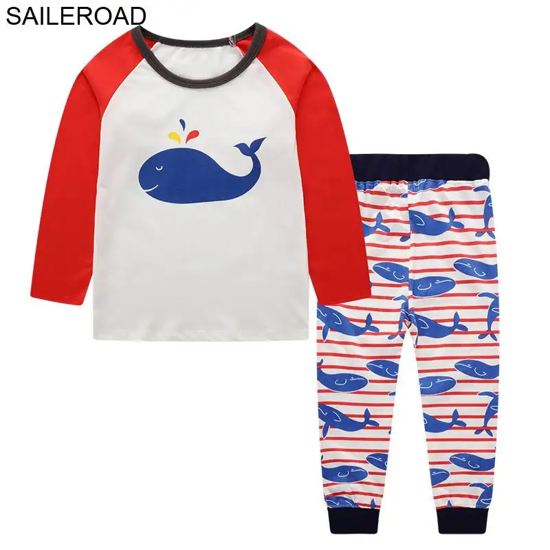 8141 SAILEROAD/Детская осенняя одежда; комплекты одежды для маленьких мальчиков с героями мультфильмов; теплые комплекты с милым принтом кота для маленьких мальчиков; одежда для детей - Цвет: 8141